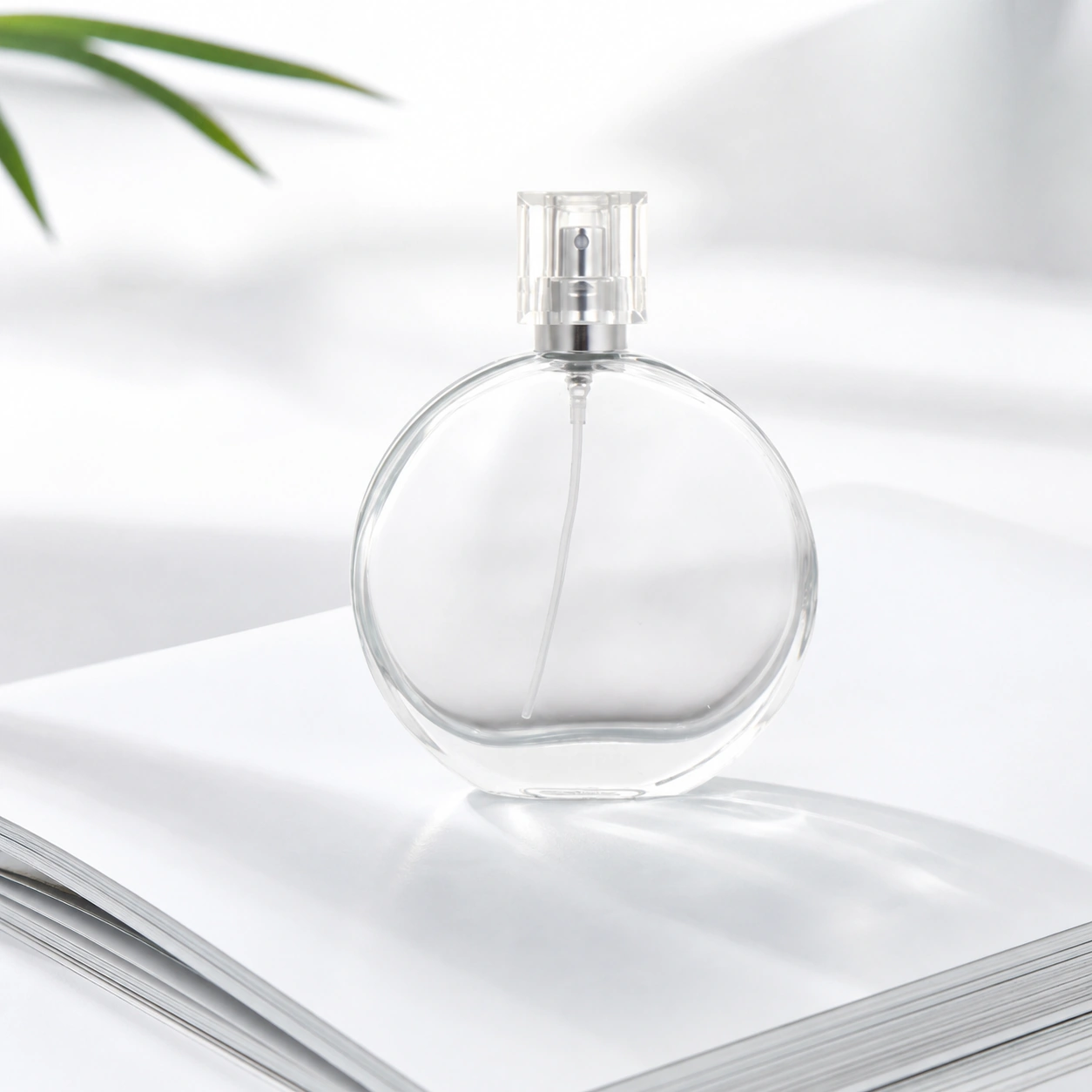 100ml Round Clear Glass Perfume Bottle