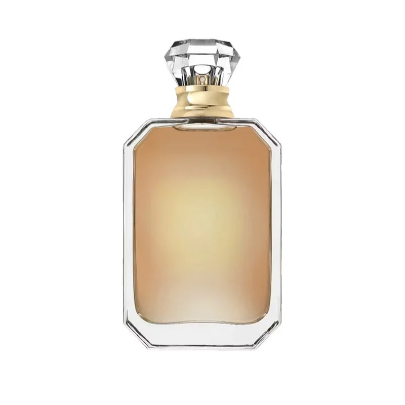 100ml Square Clear Glass Perfume Bottle