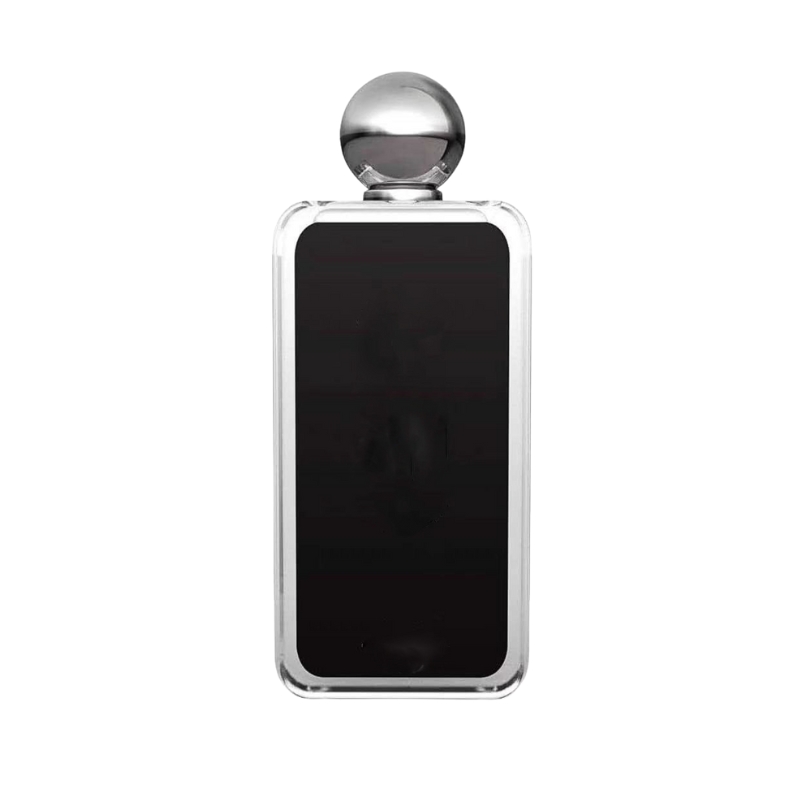100ml Rectangular Glass Perfume Bottle with Silver Ball Cap